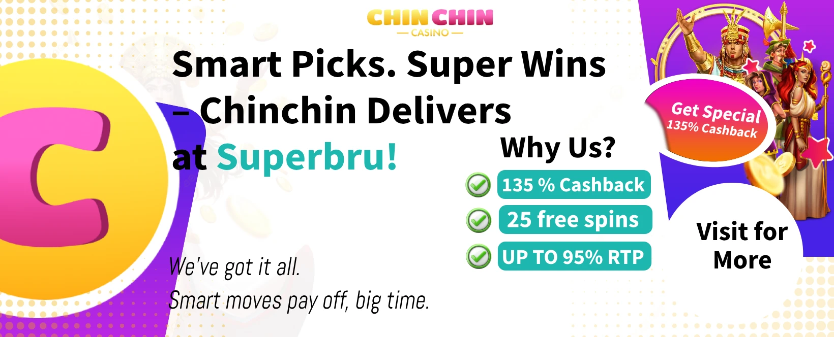 Play Fast. Win Big. Only with Chinchin on 10Bet!